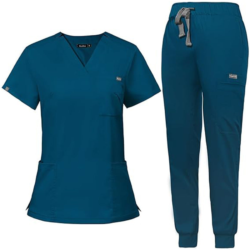 💊 3-Piece Medical Scrub Set with V-Neck Top & Yoga Joggers | 8hr ComfortFlex⚡【Nurse Pro Essentials】Anti-Wrinkle & Moisture-Wicking Uniform for Hospital/Clinic Shifts 💊 3-Piece Medical Scrub Set with V-Neck Top & Yoga Joggers | 8hr ComfortFlex⚡【Nurse Pro Essentials】Anti-Wrinkle & Moisture-Wicking Uniform for Hospital/Clinic Shifts
